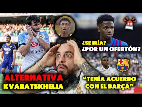 🚨💥KVARATSKHELIA sería la ALTERNATIVA · ANSU FATI ¿SE IRÍA del BARÇA? · RODRYGO casi del BARCELONA🤯