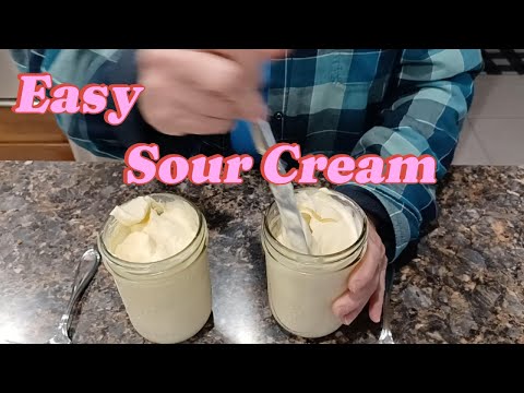 How to Make Sour Cream with 2 Ingredients - Easy Homemade Sour Cream