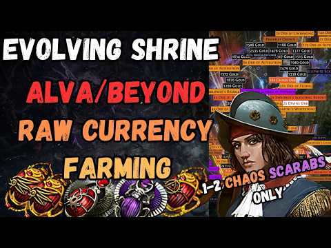 Poe 3.26 - One of the Best Raw Currency Farms -  Evolving Shrine Alva/Beyond - No Risk Scarabs Used