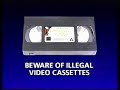 Walt Disney Home Video Piracy Warning UK 1995