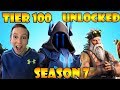 *NEW* SEASON 7 Battle Pass 100% Unlocked (Tier 100) In Fortnite! | CollinTV Gaming