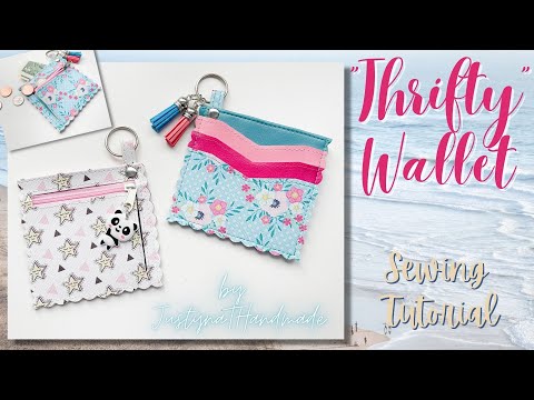 Thrifty Wallet | Sewing Tutorial | JustynaTHandMade