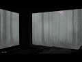 [No Thunder] Heavy Rain on Window in Forest for Sleeping | Cozy Rain Bedroom for Sleep disorders