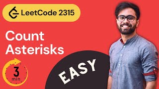YouTube video 'Count Asterisks LeetCode Solution Java ( leetcode 2315 )'