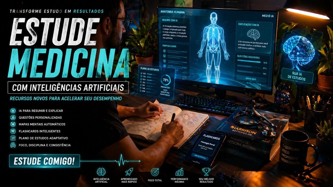 ESTUDE MEDICINA COMIGO - NO SISTEMA QUE CRIEI COM IA