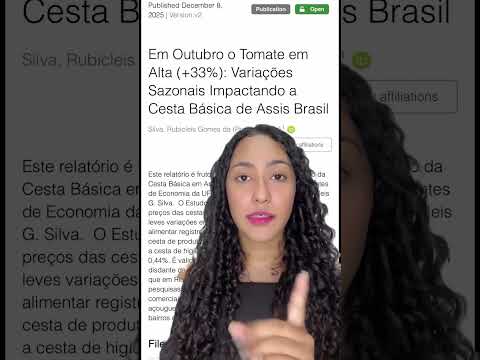 Alerta em Assis Brasil  tomate dispara 33,39  e pressiona cesta básica