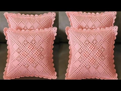 Como Fazer Uma Almofada em Crochê Pipoca Versão 2021 Passo a Passo | Crochetaria Oficial
