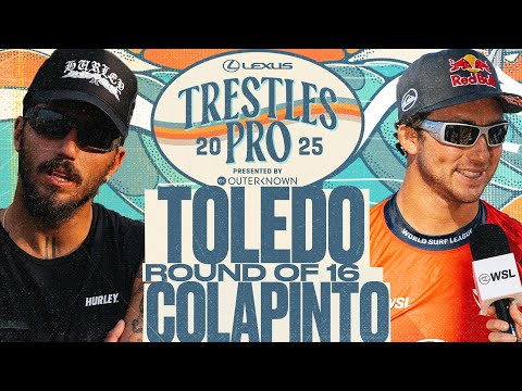 Griffin Colapinto vs Filipe Toledo | Lexus Trestles Pro presented by Outerknown 2025 - Round of 16