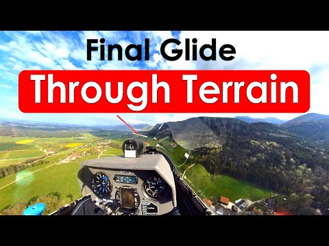 Final Glide Through Terrain - With Commentary and Flight Stats