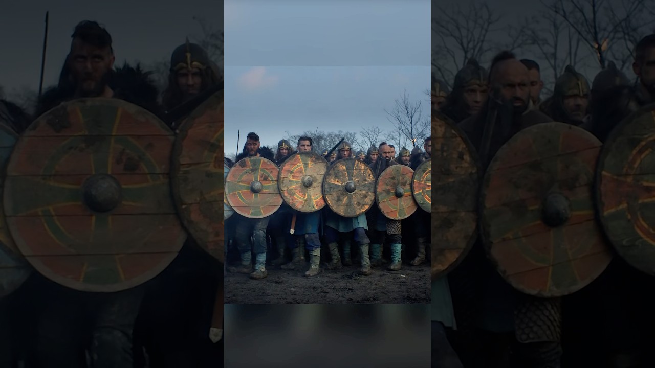 😯Vikingerne dannede en skjoldmur #krig #middelalderlig #vikinger
