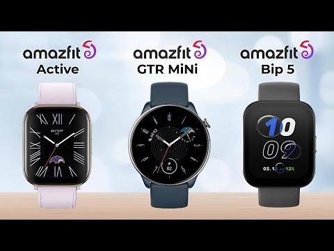 Amazfit Active VS Amazfit GTR Mini VS Amazfit Bip 5 | Full Comparison!