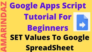 Set Values To A Range or Cell In Spreadsheet with Google Apps Script