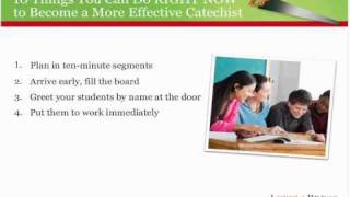 Part 2 Your Teaching Technique from the Second Webinar from Loyola Press (5/5)