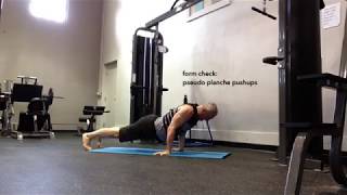 :: form check : pseudo planche pushups ::