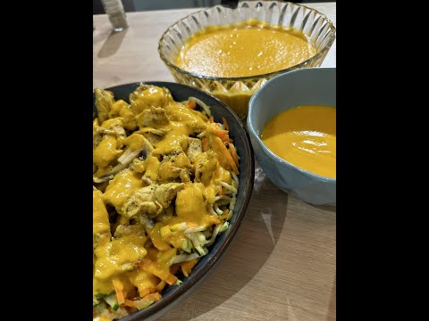 Recette au Varoma 1/2 : Poulet au curry, méli-mélo de légumes & velouté - DECOUPE MINUTE  - Cookidoo