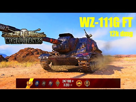 WZ-111G FT, 12K Damage, 7 Kills, El Halluf - World of Tanks