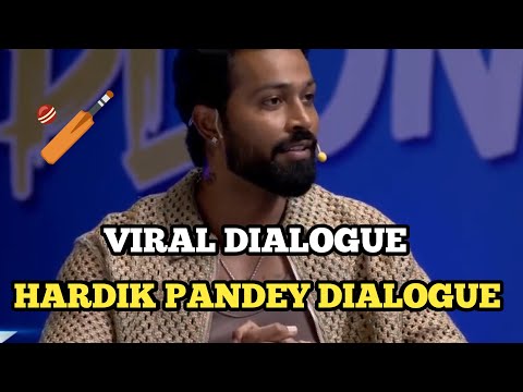 Hardik Pandey Viral Dialogue | Rishte mein ham tumhare captain lagte Hain Naam hai Pandya #ipl