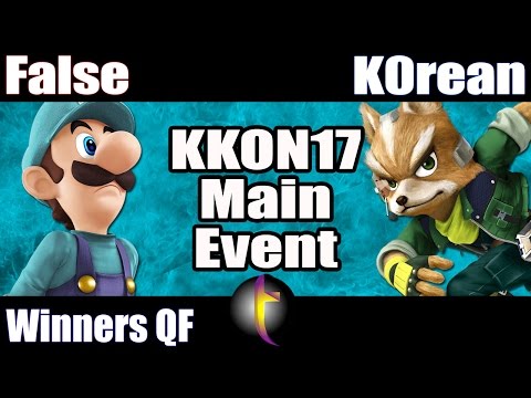 KKON17 Main Event: SSB Wii U - WQF - False vs K0rean