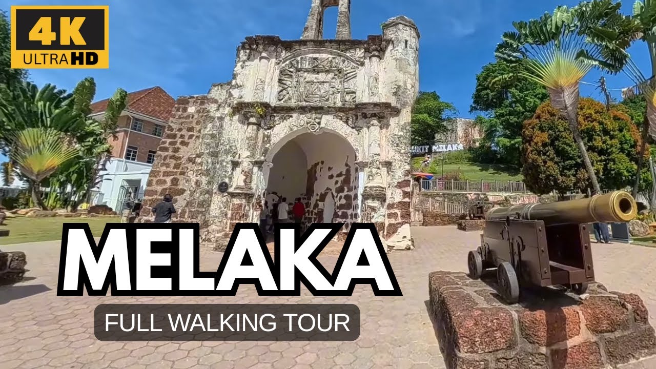 🇲🇾 4K | Melaka city full walking tour ,virtual travel from your home.