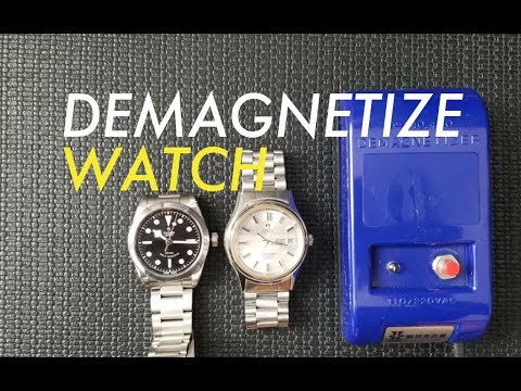 HD How to use Demagnetizer Seiko Rolex Automatic Mechanical watch Demagnetize Omega