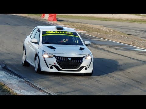 Test Peugeot 208 Rally 4 al Castelletto Circuit 23 gennaio 2021