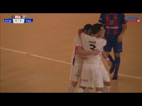 Gol Dani Santos (1-2) FC Barcelona B Lassa - FS Valdepeñas. 2Div, J19