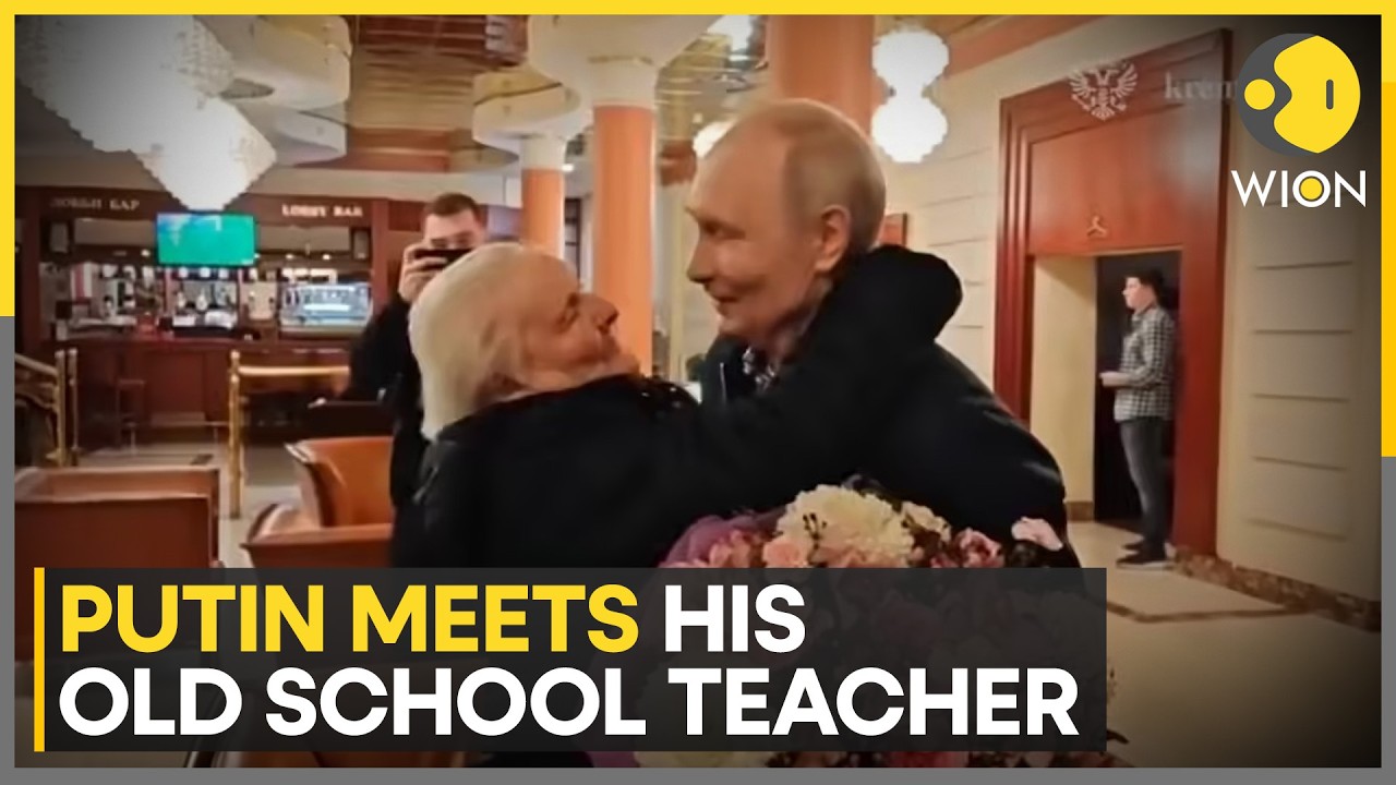 Putin's Warm Reunion With Childhood School Teacher; Takes Her For Dinner | WION News