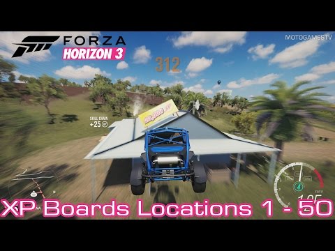 Forza Horizon 3 [PC/Xbox One] - XP Boards Locations Guide [1-50]