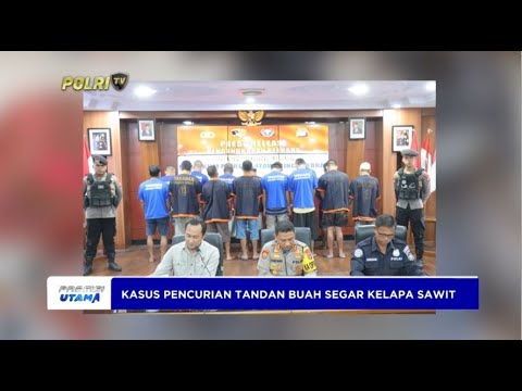 POLRES KOTAWARINGIN BARAT UNGKAP KASUS PENCURIAN TBS KELAPA SAWIT