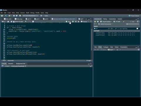 R-Tutorial: Mann-Whitney- und Rang-Biserial-Korrelation