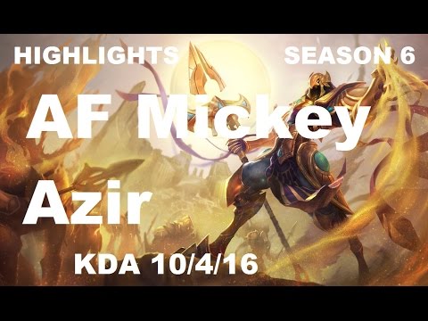 HIGHLIGHTS - AF Mickey - Azir vs Karma - Mid