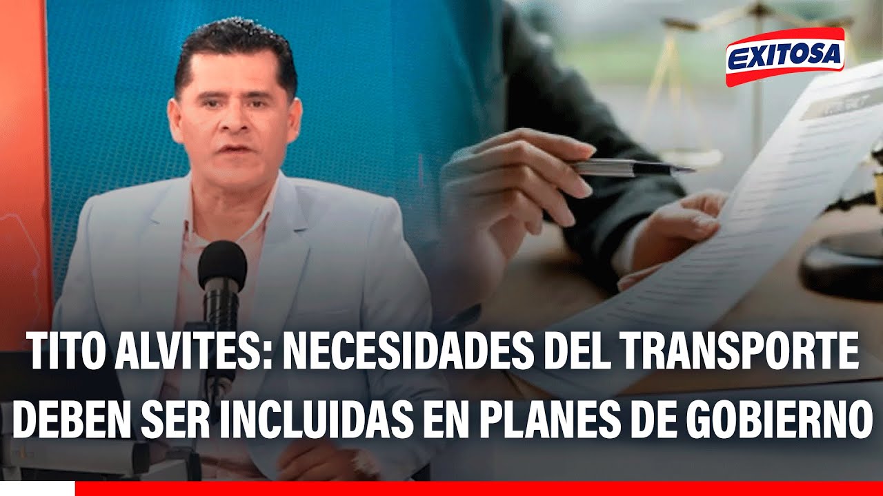 🔴🔵 Tito Alvites: Necesidades del transporte deben ser incluidas en planes de gobierno