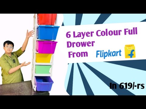 6 layer colour drawers cheap price ￼Unboxing from Flipkart ￼￼in Just in 619/-rs  cool￼ ￼ product