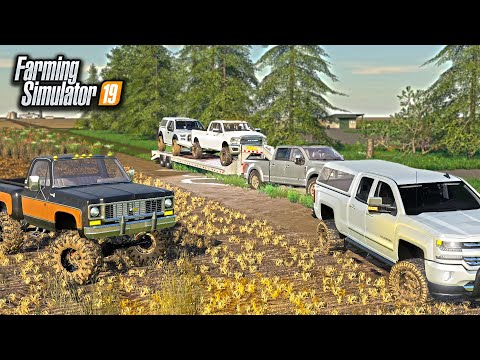 BUILDING LIFTED MUD TRUCKS & GOING MUDDING! (RCC) | FARMING SIMULATOR 2019