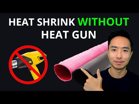 Part of a video titled Heat Shrink WITHOUT a Heat Gun! - YouTube