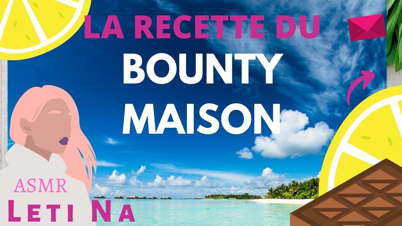 Bounty Maison, La Recette Végé, Rapide et Simple à faire chez Soi, sans lait concentré #ASMR