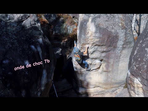 the 3 year process for my biggest project....onde de choc 7b / apremont est (fontainebleau)