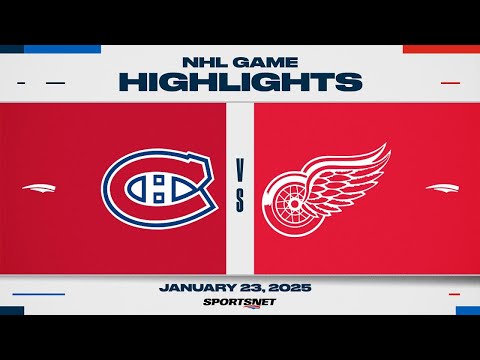 NHL Highlights | Canadiens vs. Red Wings - January 23, 2025