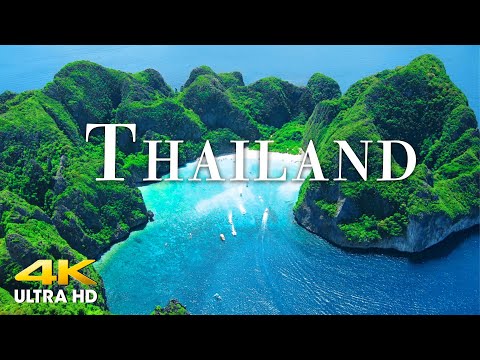FLYING OVER THAILAND (4K UHD) Beautiful Nature Scenery with Relaxing Music | 4K VIDEO ULTRA HD