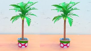 Coconut tree making/paper tree/paper craft/easy paper tree/easy paper craft