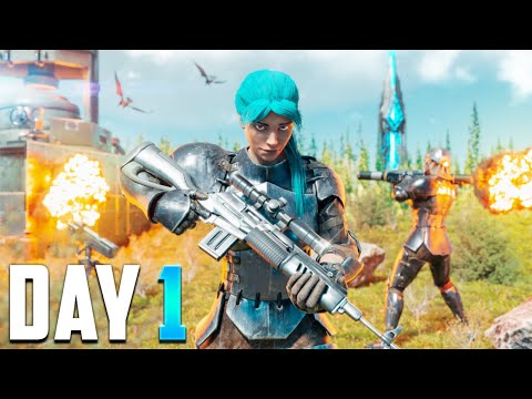 How a 20,000 Hour Duo DOMINATES Wipe Day on ARK's Most Populated Server! - ARK PvP