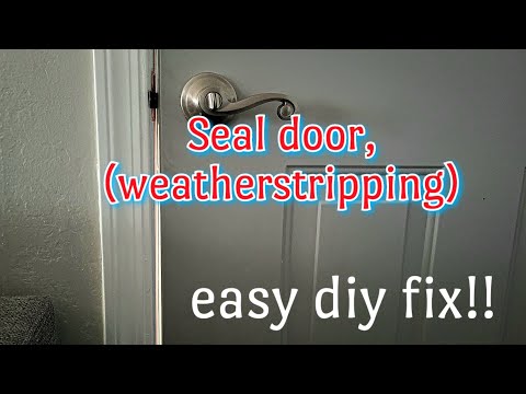 Fix light gap or weatherstripping. #apartmentmaintenance #weatherstripping #doorrepair