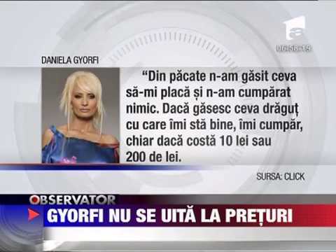 Daniela Gyorfi surprinsa intr-un magazin de tip discount 29 DECEMBRIE 2011