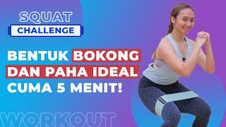 Download lagu 5-Minute Squat Challenge! This Workout Will Definitely Tone Your Butt and Thighs - Hip Resistance... mp3
