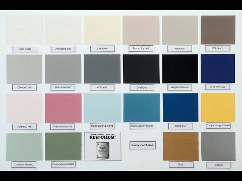 Farby kredowe do mebli Rust Oleum wzornik kolorów 3D #odnawiamy #niewyrzucamy #DIY