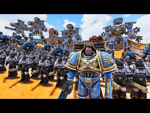 Captain Titus & Space Marines Vs 7,150,000 Zombies & Aliens, Predators - UEBS 2 | Battle Simulator 2