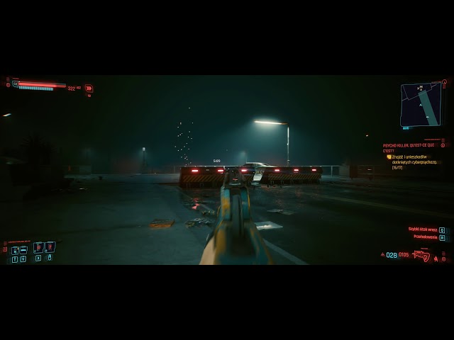 Different weapons in action