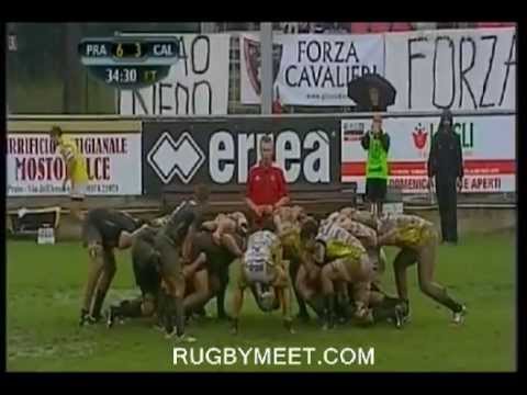 Prato v Calvisano andata semifinale Eccellenza