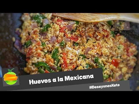 ¿Cómo hacer unos tradicionales huevos a la mexicana estilo dieta cetogénica? ⎮ DesayunosKeto
