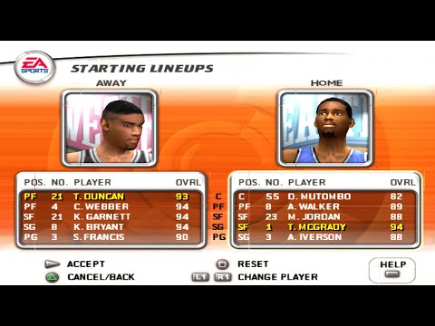 2003 NBA ALL STAR GAME / NBA LIVE 2003 PS2 (PCSX2) 1440p 60fps